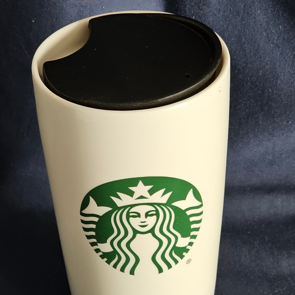 Starbucks 12 oz Ceramic Double Wall Coffee Travel Mug